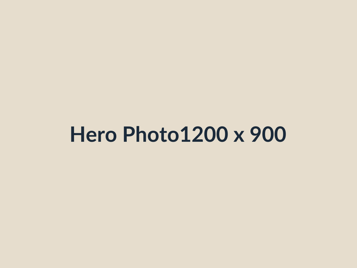 Placeholder for hero photo, 1200 by 900 pixels