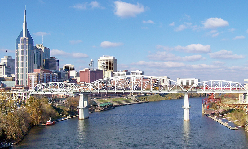 Best Nashville Photo Spot – John Seigenthaler Pedestrian Bridge