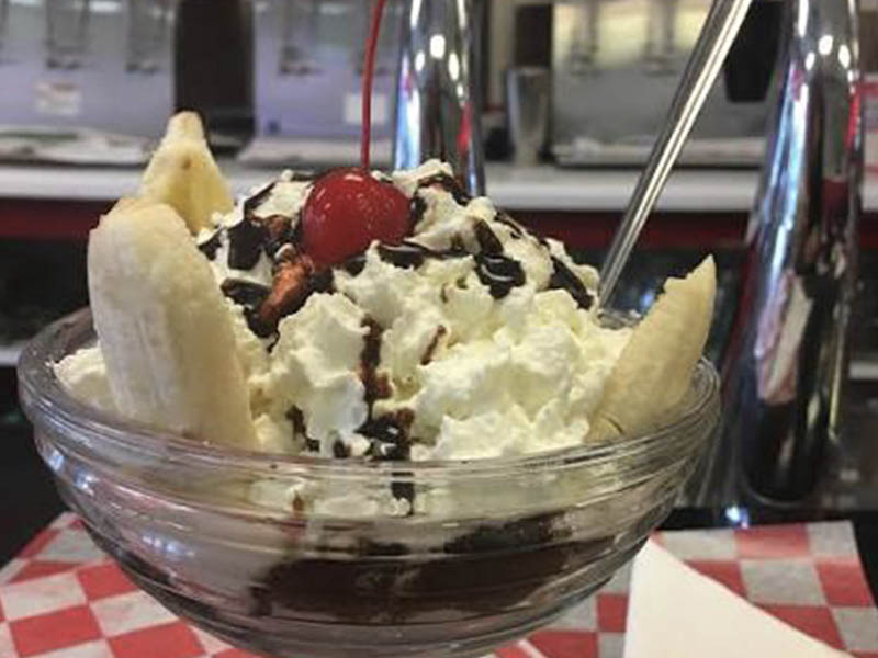 Elisston Place Soda Shop Banana Split