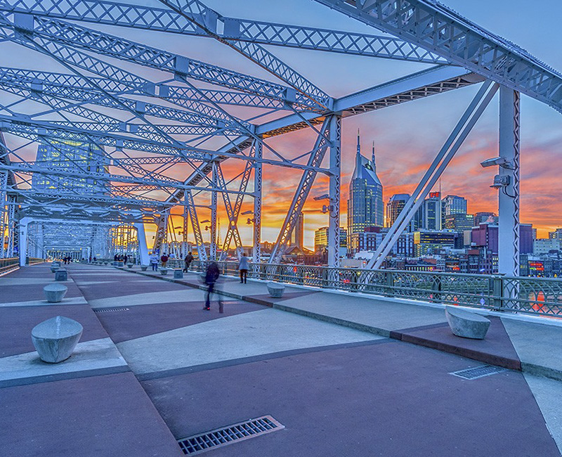 Nashville Best of Photo Spot Pedestrian Bridge